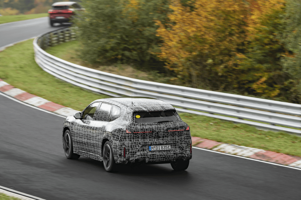 国产新世代BMW iX3正进行纽北赛道例行测试(图2) 国产新世代BMW iX3正进行纽北赛道例行测试(图2)