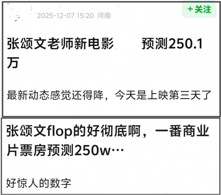 张颂文新片预测票房仅250万，家暴风波后一蹶不振，演技滤镜都碎了 (图4)