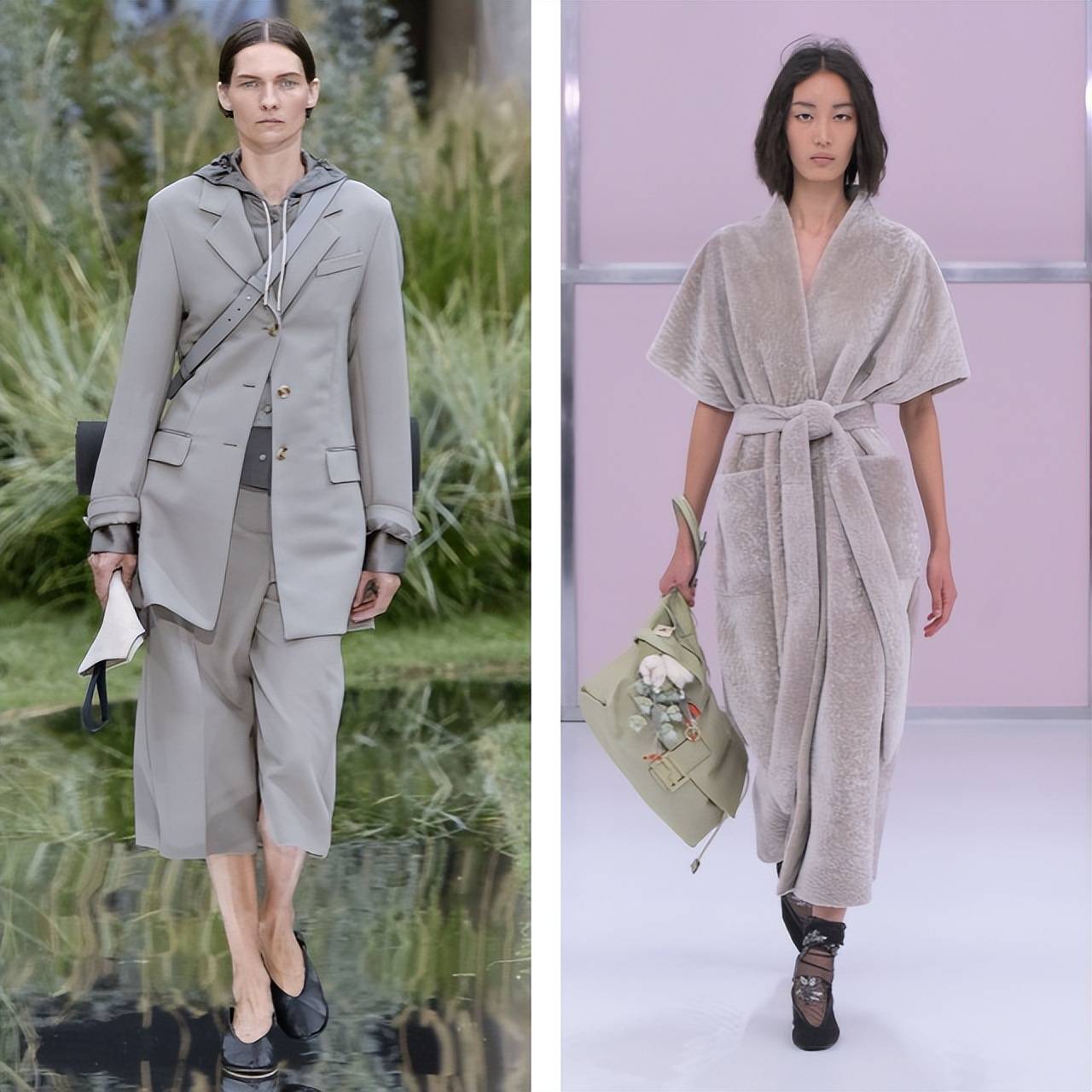 轻熟女的“月光灰”穿搭火了,优雅高级,低调中自有光华 (图2) 轻熟女的“月光灰”穿搭火了,优雅高级,低调中自有光华 (图2)