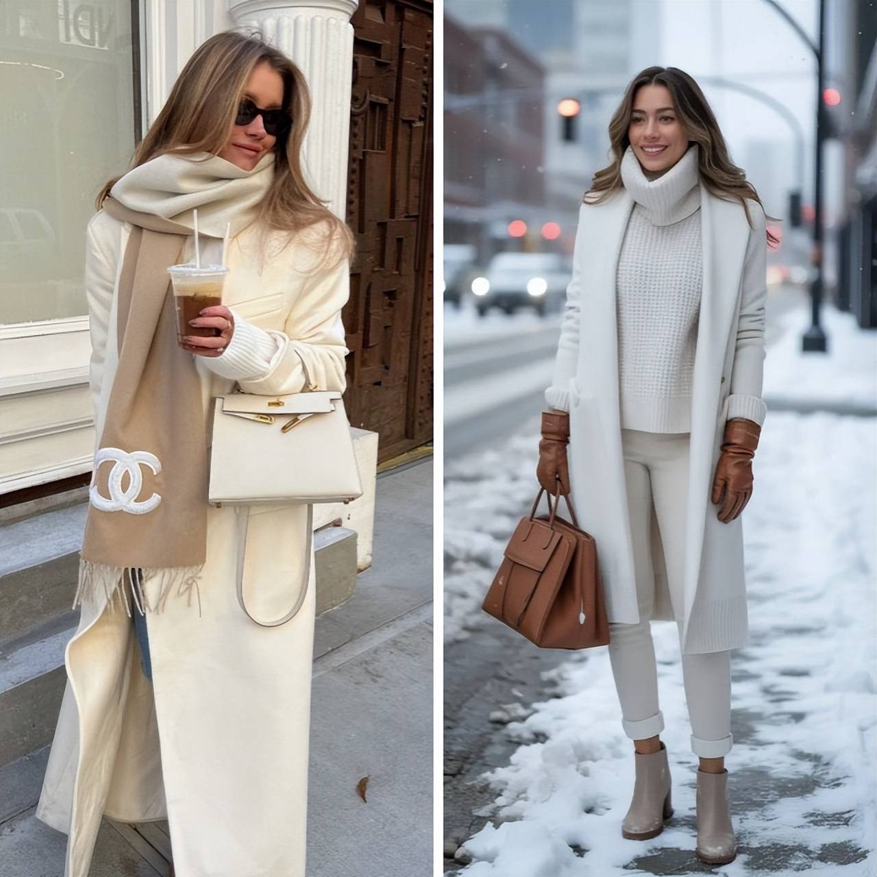 白色何以成为冬日高级色？简约搭配气场全开，尽显自信高级风 (图6)