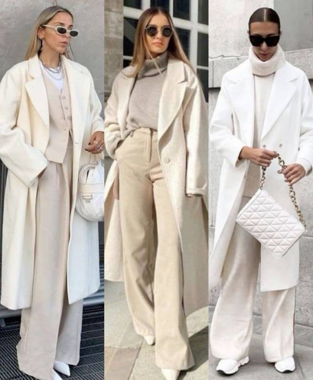 白色何以成为冬日高级色？简约搭配气场全开，尽显自信高级风 (图10)