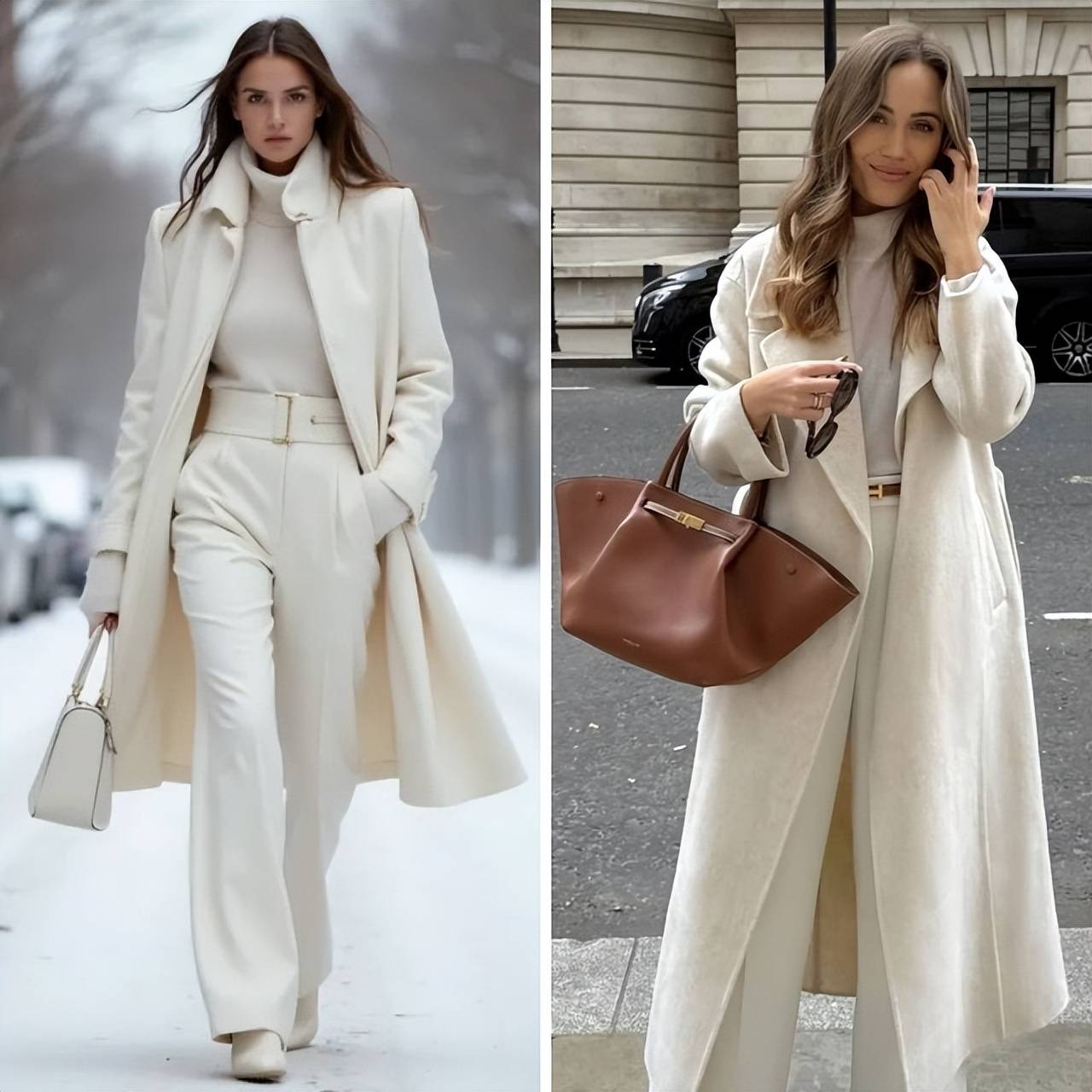 白色何以成为冬日高级色？简约搭配气场全开，尽显自信高级风 (图16)