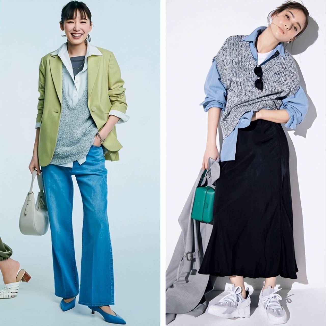 秋冬“衬衫+针织衫”，简约自带文艺还时髦，轻松穿出知性范(图7)