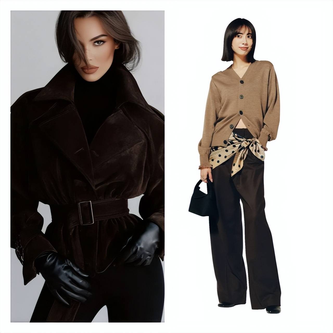 穿对流行的巧克力色，引爆优雅气场！这三招搭配术告别单调 (图2)