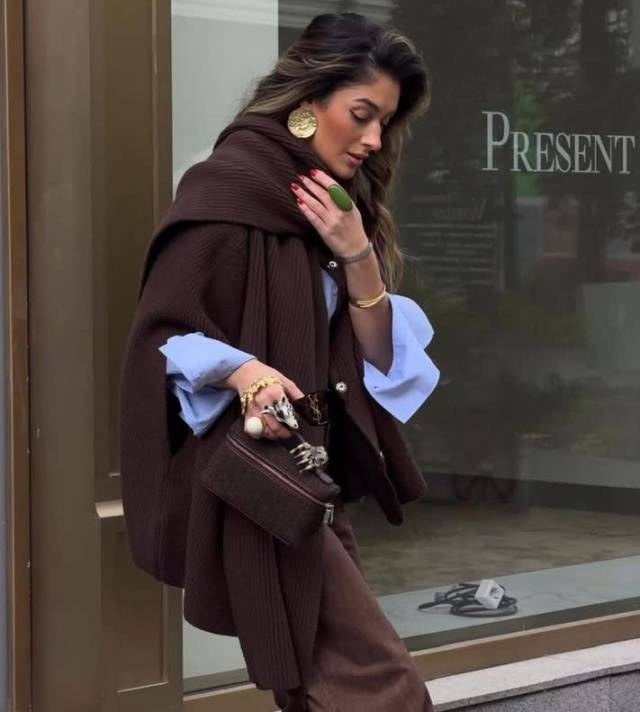 穿对流行的巧克力色，引爆优雅气场！这三招搭配术告别单调 (图17)