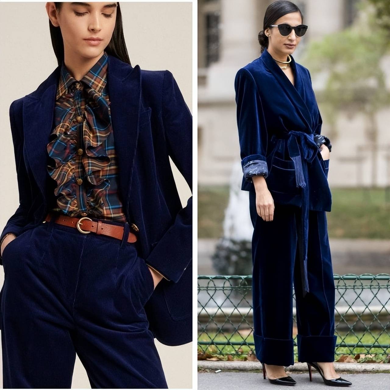 丝绒今冬火了，避胖穿搭攻略轻松拿捏瘦奢美，时髦翻倍 (图3)