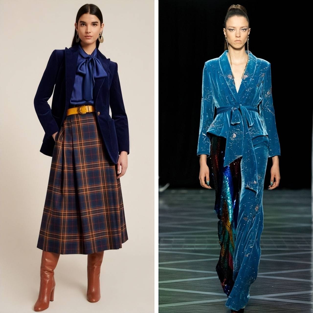 丝绒今冬火了，避胖穿搭攻略轻松拿捏瘦奢美，时髦翻倍 (图6)