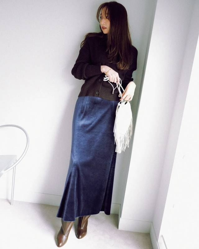 丝绒今冬火了，避胖穿搭攻略轻松拿捏瘦奢美，时髦翻倍 (图13)