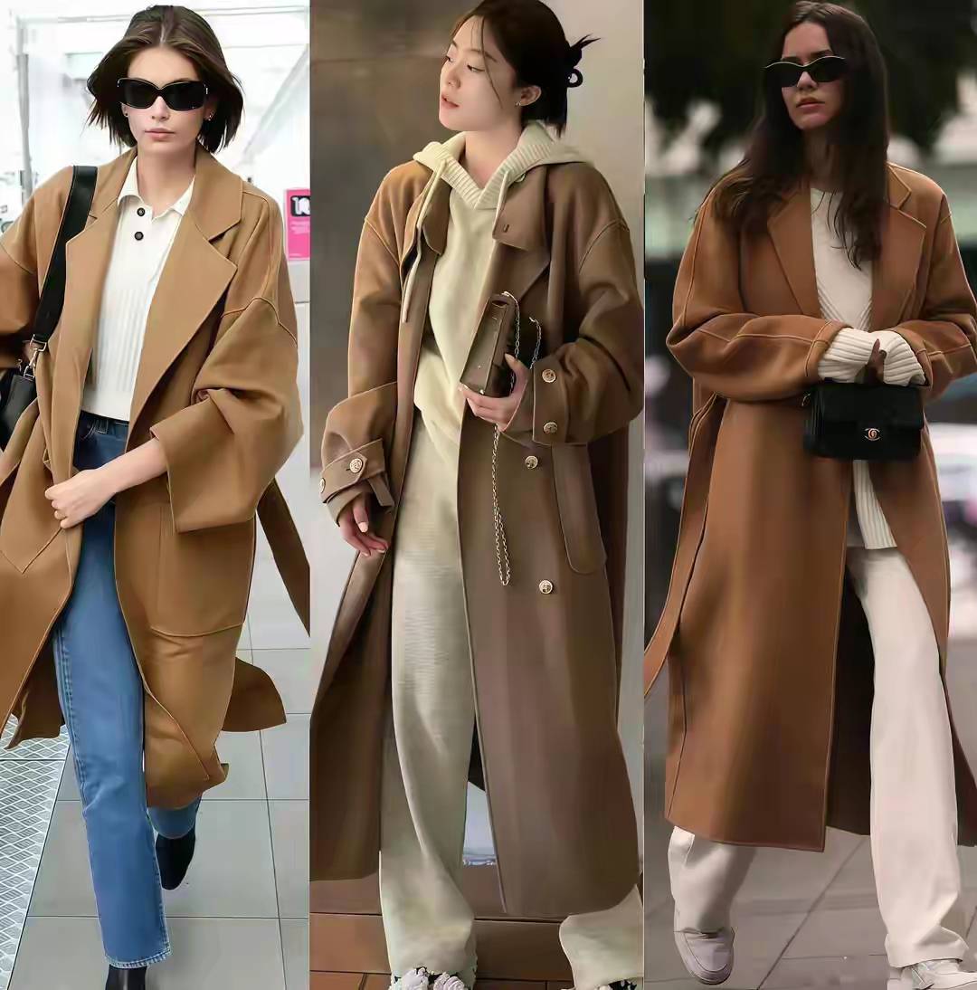 看了宋佳的大衣穿搭，我悟了：大衣不配打底裤，鞋穿低跟，更优雅 (图11)