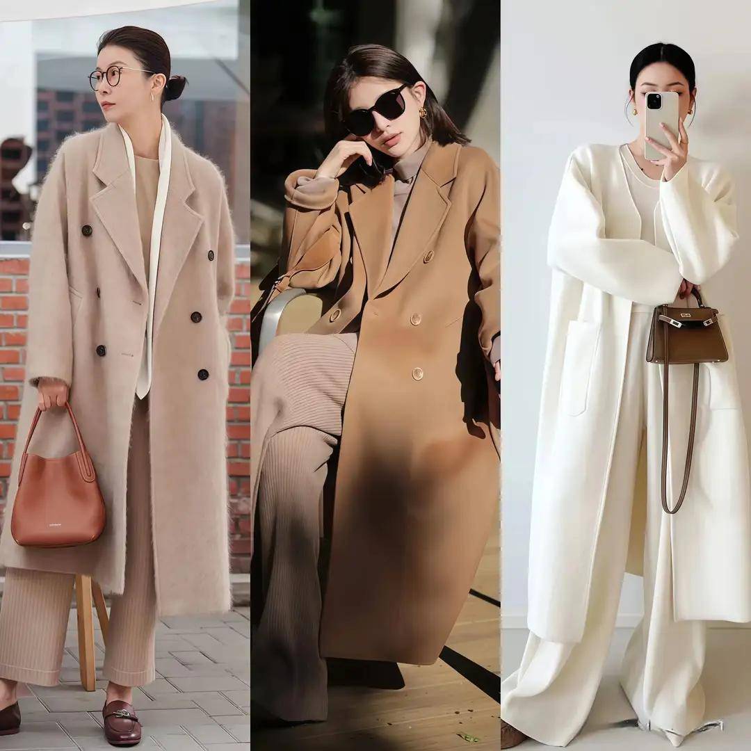 看了宋佳的大衣穿搭，我悟了：大衣不配打底裤，鞋穿低跟，更优雅 (图10)