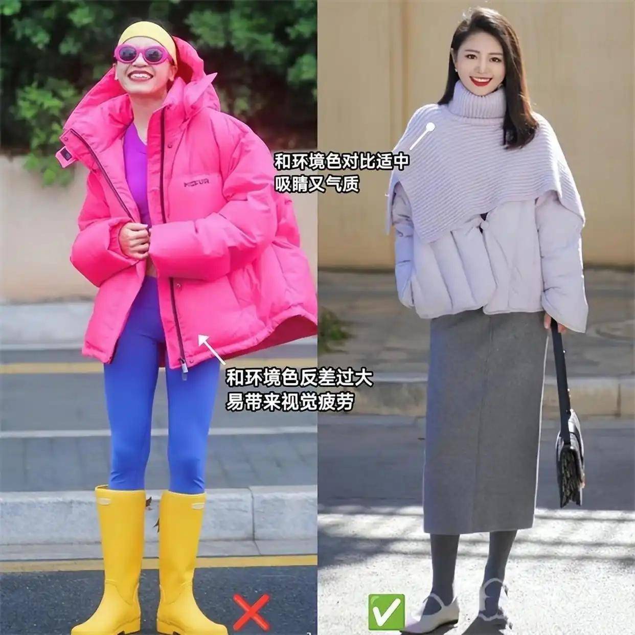 “羽绒服”新穿法火了，搭配裙子、直筒裤，既保暖又洋气，超好看 (图2)