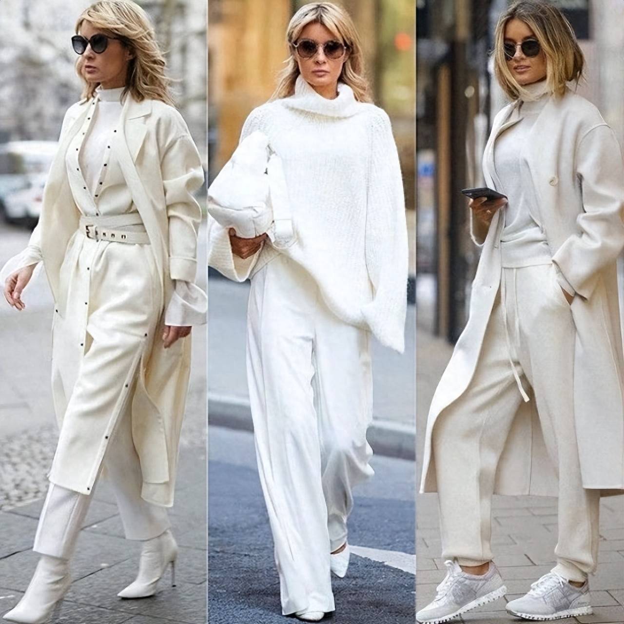 今年冬天这么穿绝了，满身白色又亮眼又高级，谁穿谁好看 (图1)
