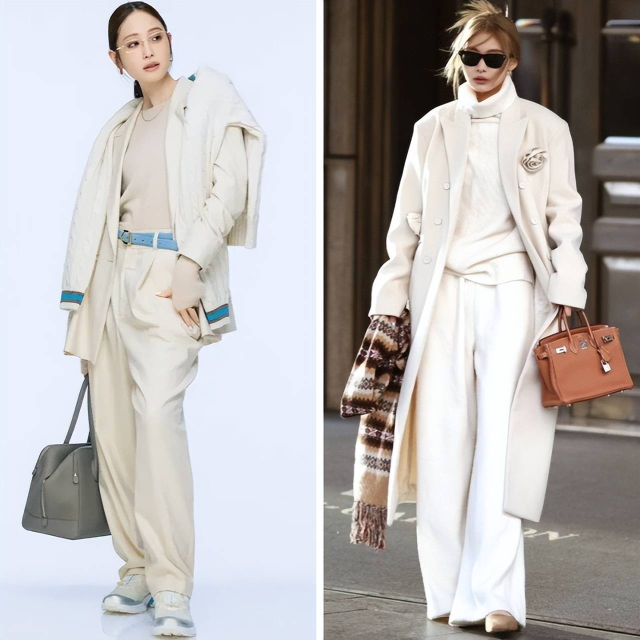 今年冬天这么穿绝了，满身白色又亮眼又高级，谁穿谁好看 (图5)