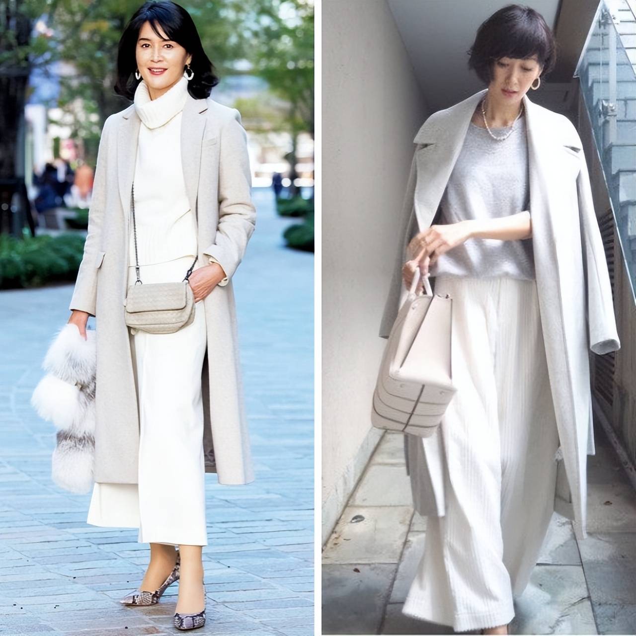 今年冬天这么穿绝了，满身白色又亮眼又高级，谁穿谁好看 (图7)