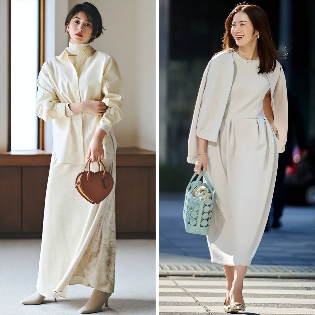今年冬天这么穿绝了，满身白色又亮眼又高级，谁穿谁好看 (图9)