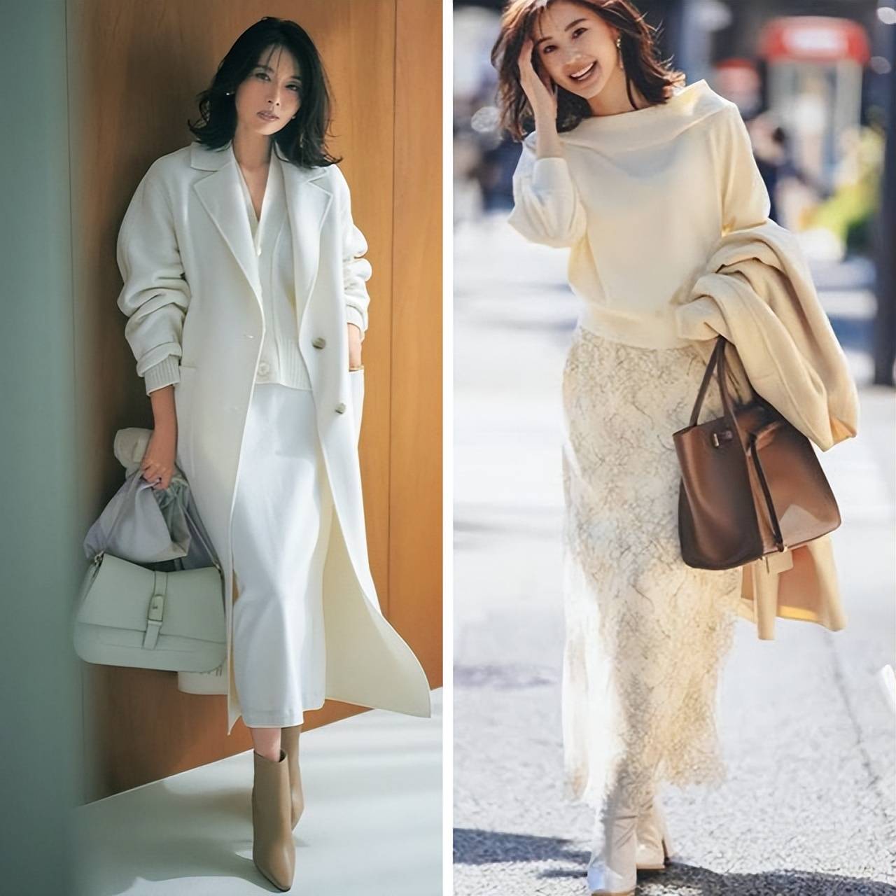 今年冬天这么穿绝了，满身白色又亮眼又高级，谁穿谁好看 (图10)