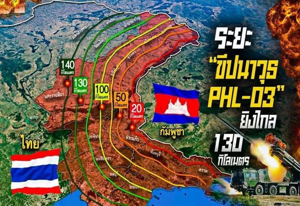 战局急转，03远火炸泰国水坝？中械远火，压得泰柬两军喘不过气来 (图1)