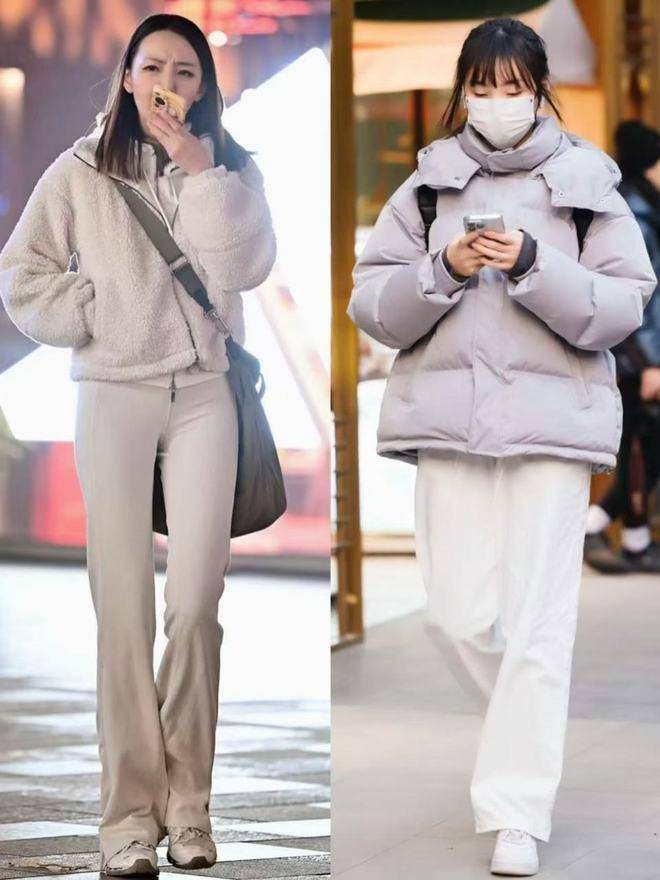 今冬“阔腿裤”新穿法火了，搭配短外套显高显瘦，这么穿才更时髦 (图21)