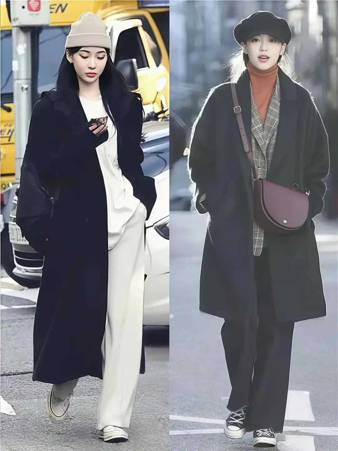 普通人怎么把大衣穿时髦？今冬这3种下装搭配法就很火！又飒又美 (图10)