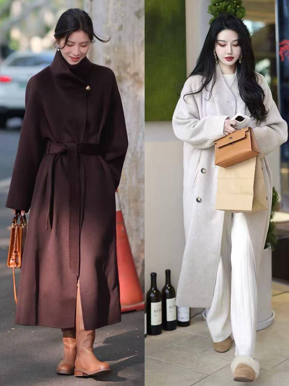 普通人怎么把大衣穿时髦？今冬这3种下装搭配法就很火！又飒又美 (图12)