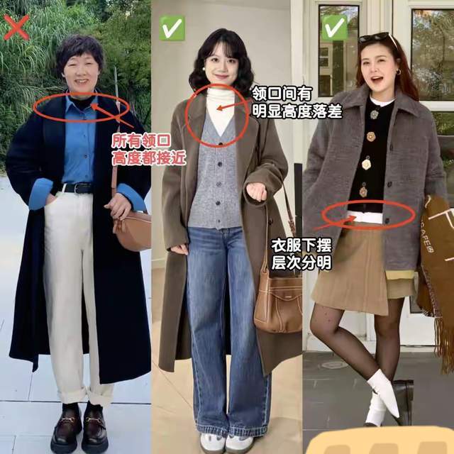 今年流行“大衣三明治穿法”，这么搭时髦好看，适合普通人抄作业(图4)