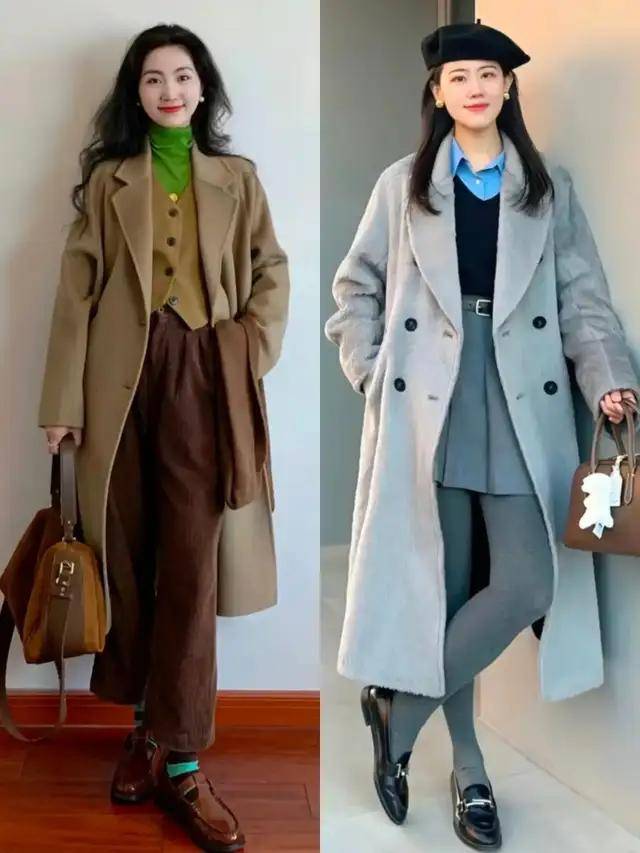  今年流行“大衣三明治穿法”，这么搭时髦好看，适合普通人抄作业(图10)