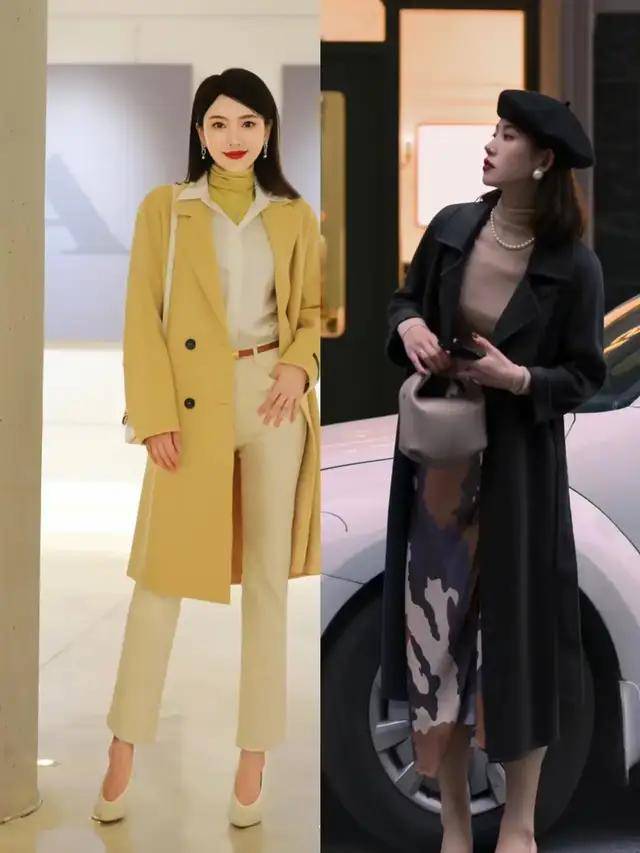  今年流行“大衣三明治穿法”，这么搭时髦好看，适合普通人抄作业(图14)