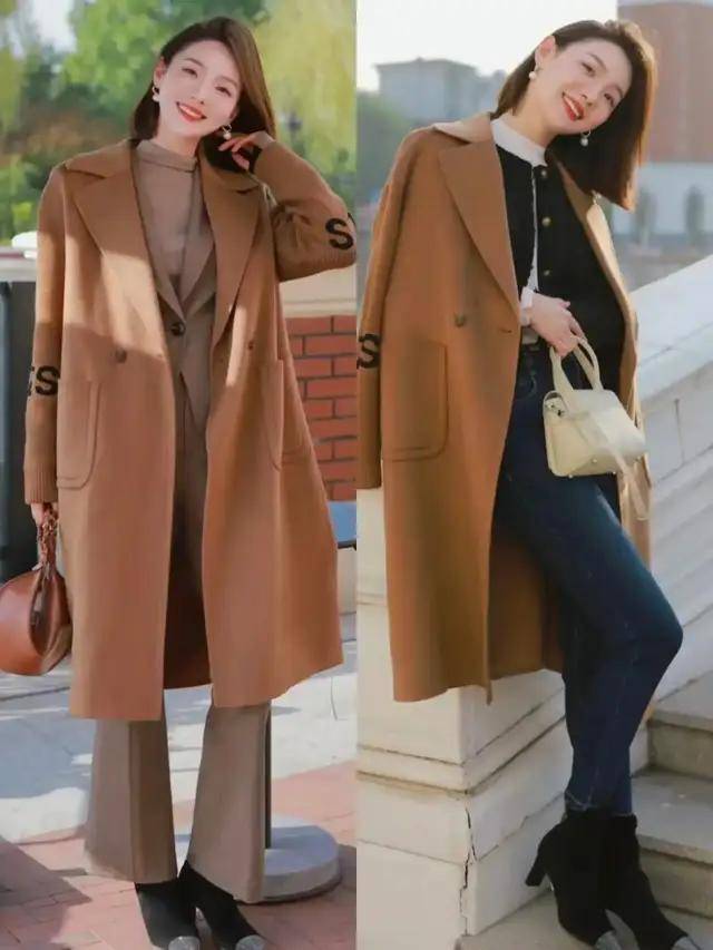  今年流行“大衣三明治穿法”，这么搭时髦好看，适合普通人抄作业(图17)