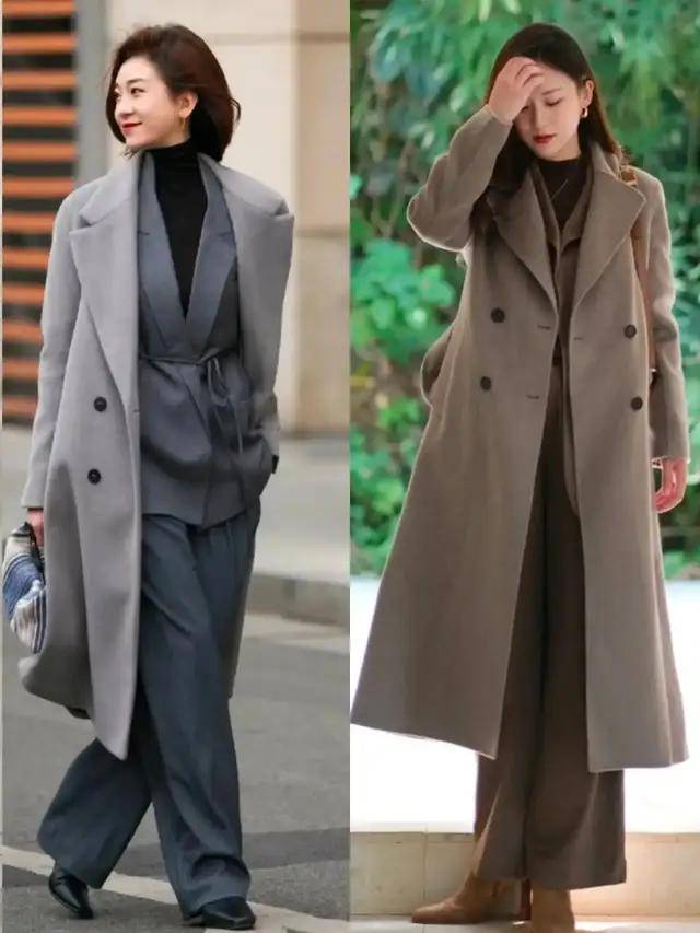  今年流行“大衣三明治穿法”，这么搭时髦好看，适合普通人抄作业(图18)