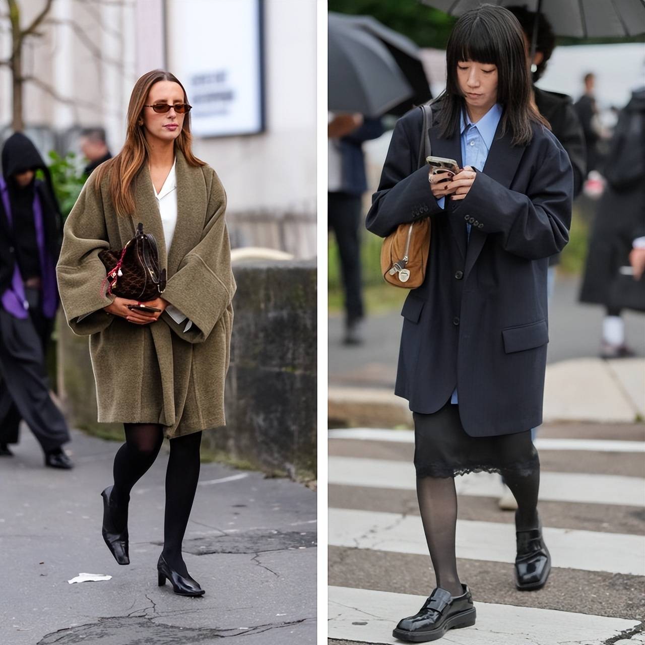 告别“光腿杀”，今冬流行穿黑袜与彩袜，轻松时髦圈粉无数 (图8)