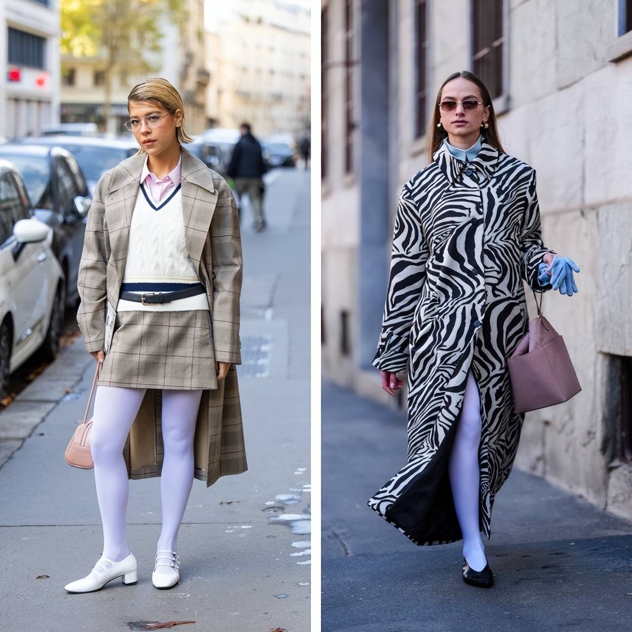 告别“光腿杀”，今冬流行穿黑袜与彩袜，轻松时髦圈粉无数 (图10)