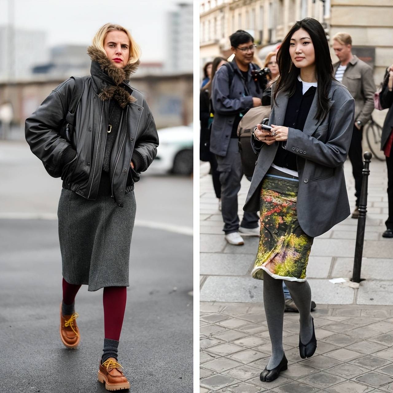告别“光腿杀”，今冬流行穿黑袜与彩袜，轻松时髦圈粉无数 (图11)