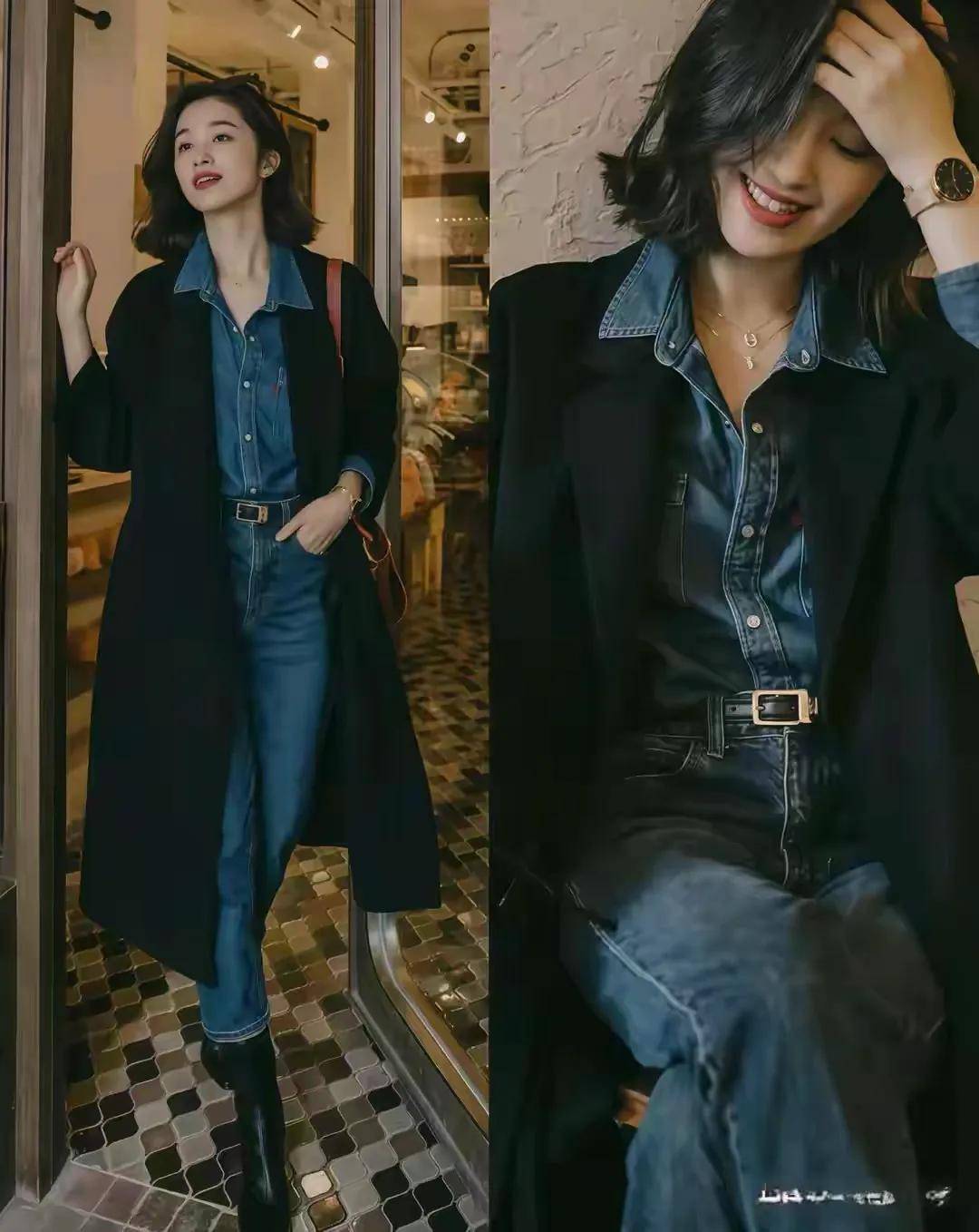 这才是“大衣”最聪明的穿法，搭裙子、长裤超洋气！谁见都夸好看 (图15)