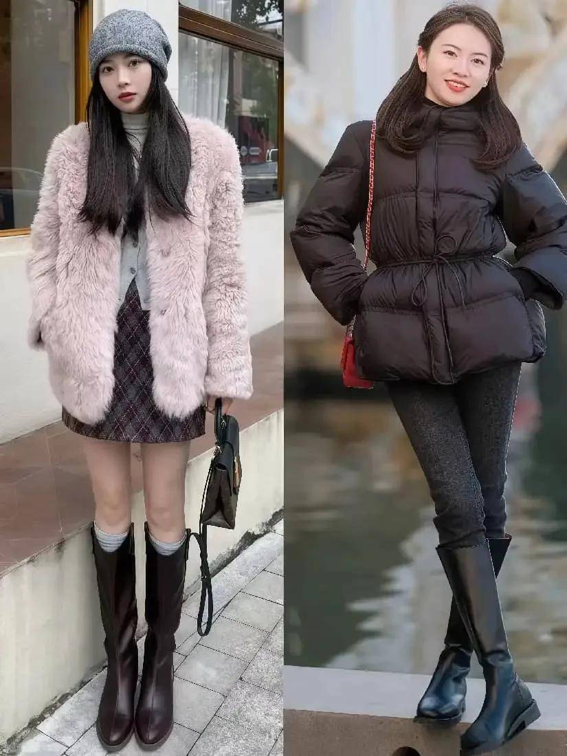 今冬这种新穿法很火：裙过膝、鞋带跟、色要简，遮肉又优雅得体 (图5)