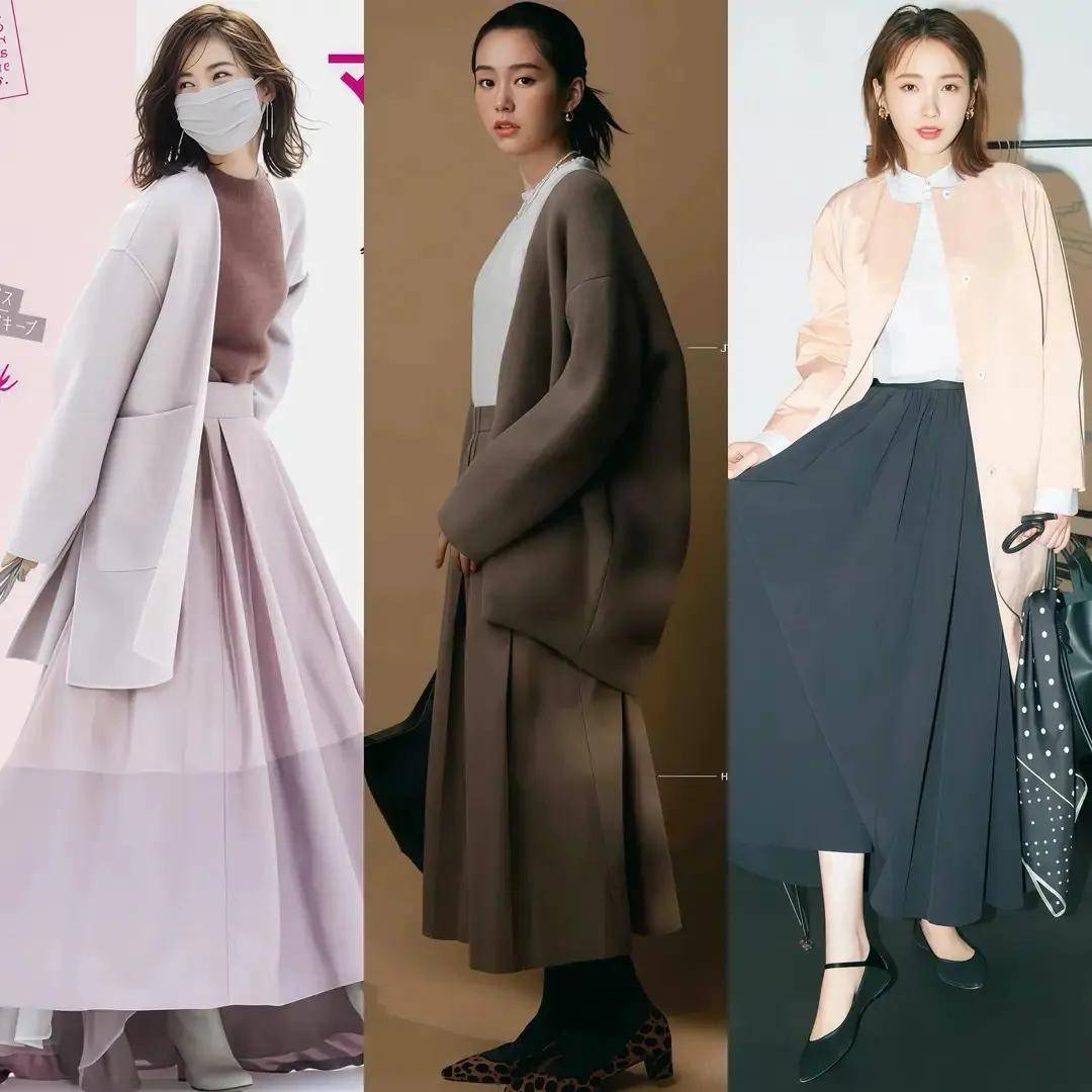 今冬这种新穿法很火：裙过膝、鞋带跟、色要简，遮肉又优雅得体 (图15)