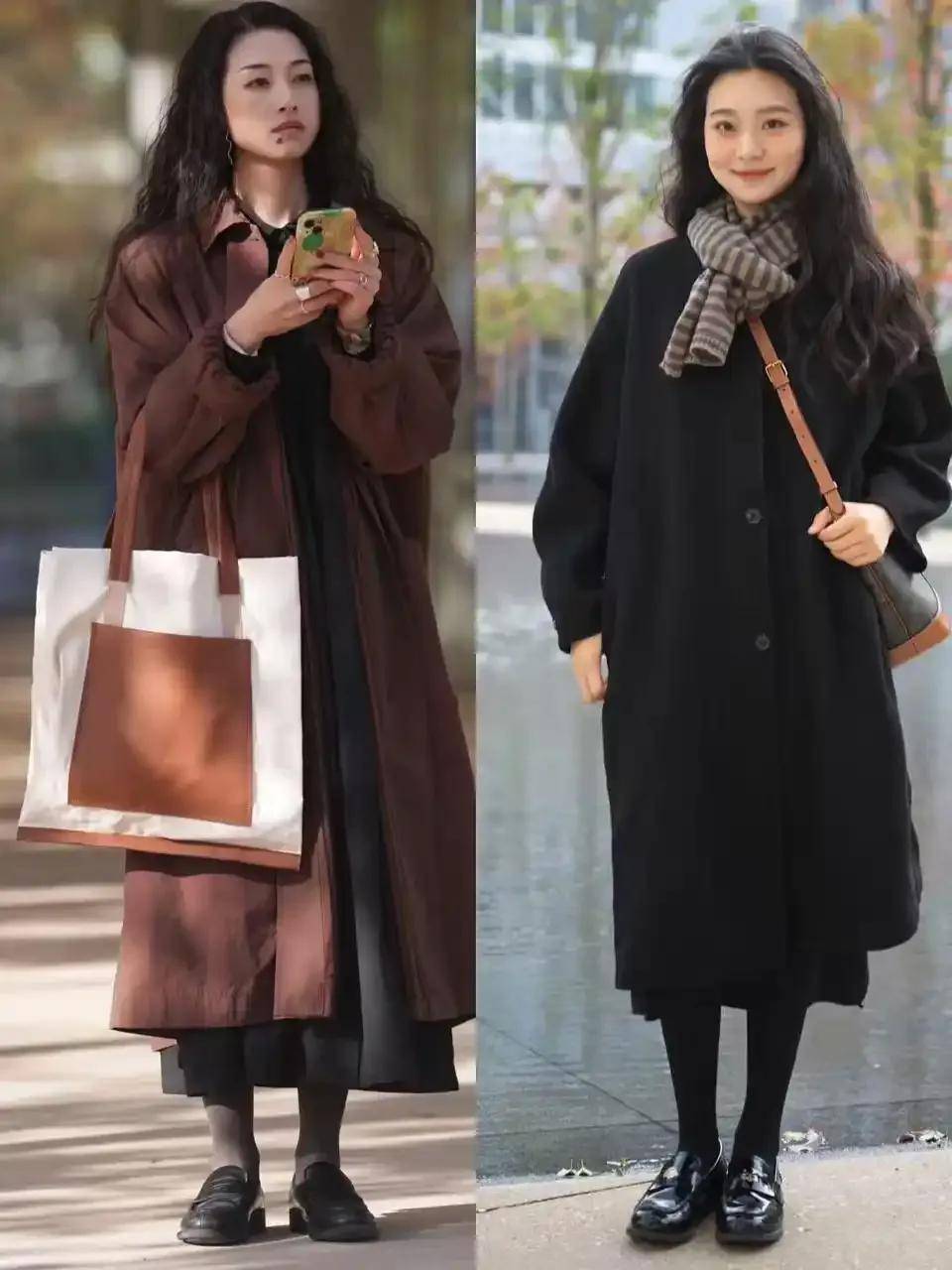 今冬这种新穿法很火：裙过膝、鞋带跟、色要简，遮肉又优雅得体 (图18)