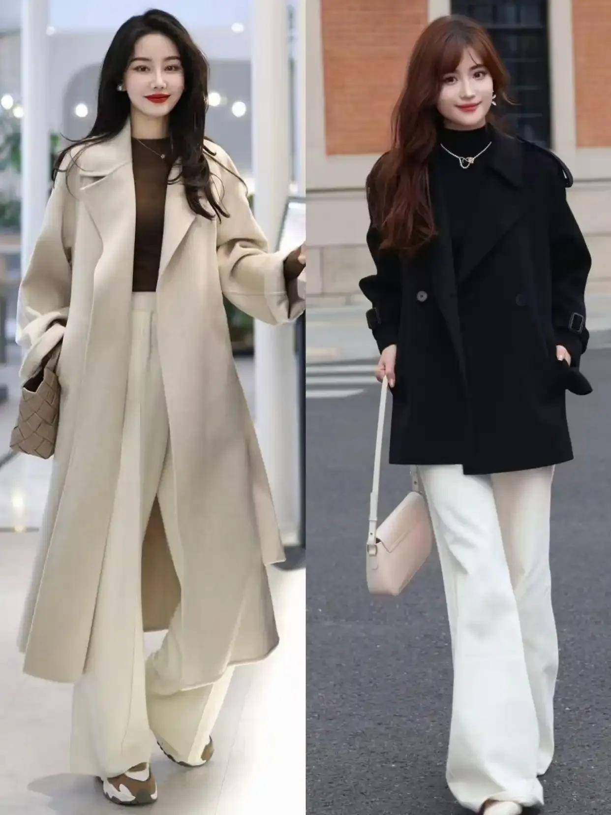 今年冬季最保暖时髦的穿法：大衣+裙子与长裤，太提升气质了！ (图14)