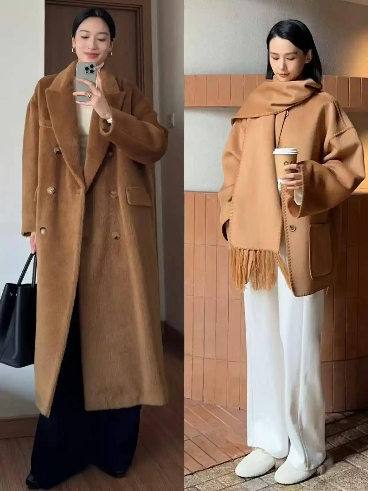 今年冬季最保暖时髦的穿法：大衣+裙子与长裤，太提升气质了！ (图15)