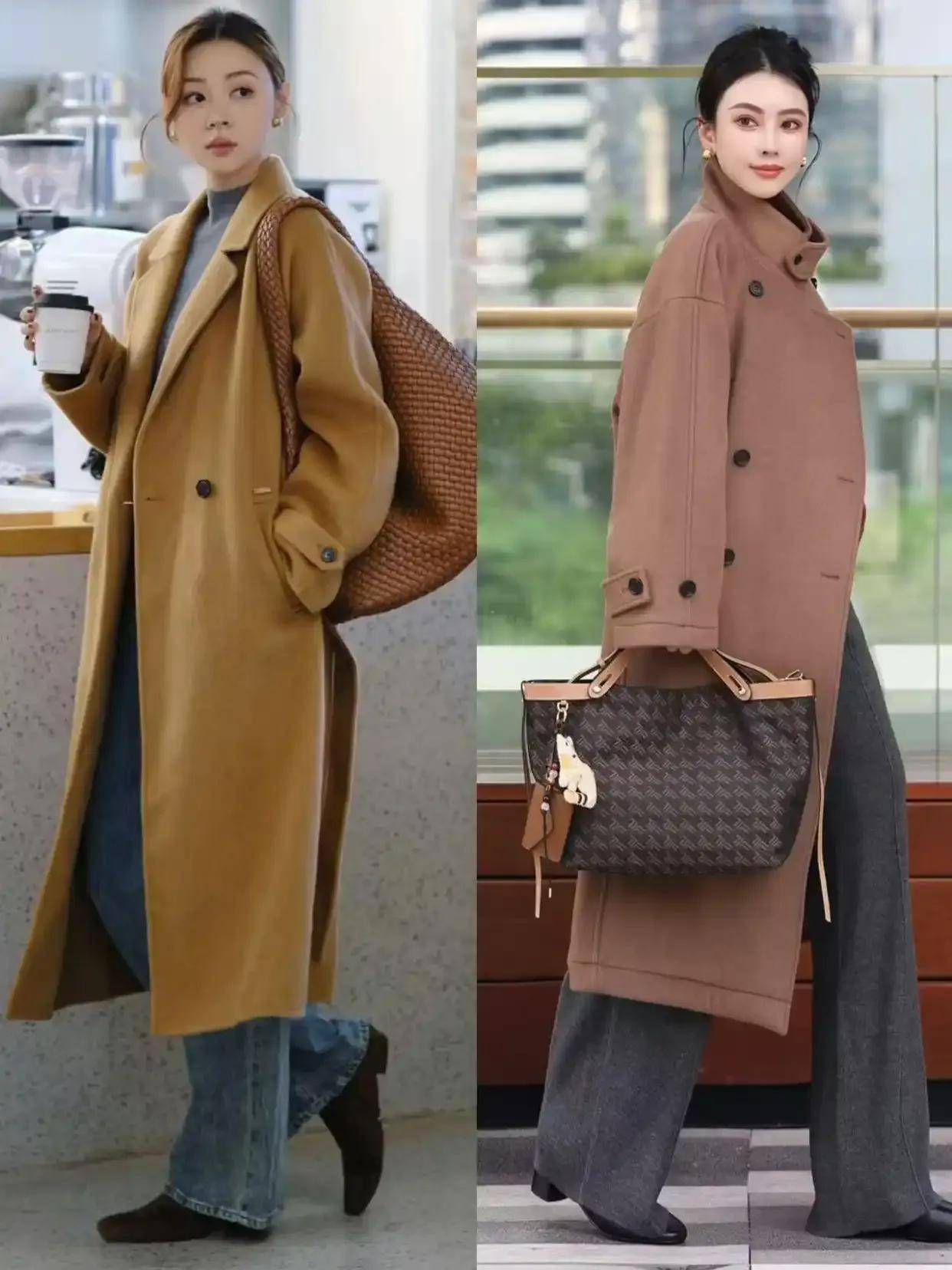 今年冬季最保暖时髦的穿法：大衣+裙子与长裤，太提升气质了！ (图17)