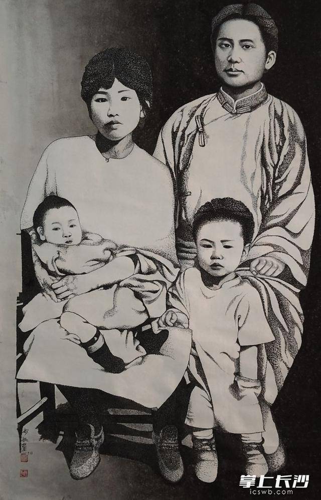 长沙党史馆收藏画作《如愿》 填补毛泽东家庭主题画作历史馆藏空白 (图3)