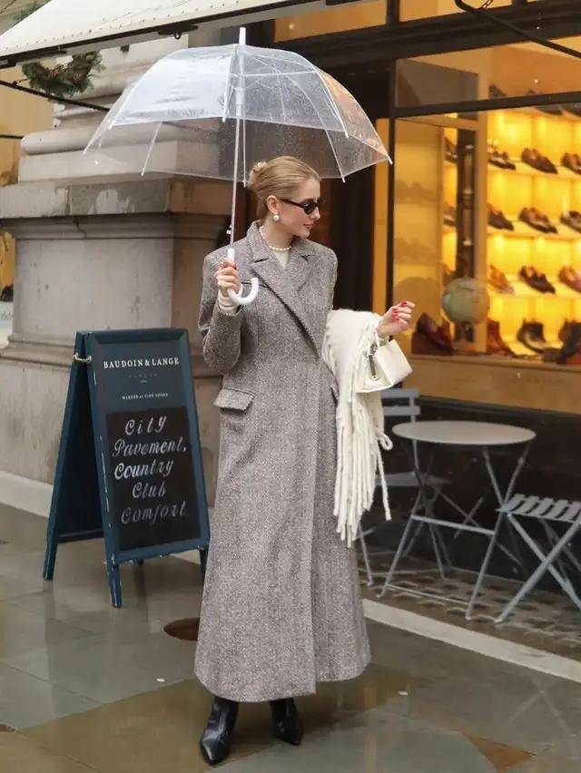 今冬“大衣＋阔腿裤”最火！这么穿美爆了，高级又好看 (图4)