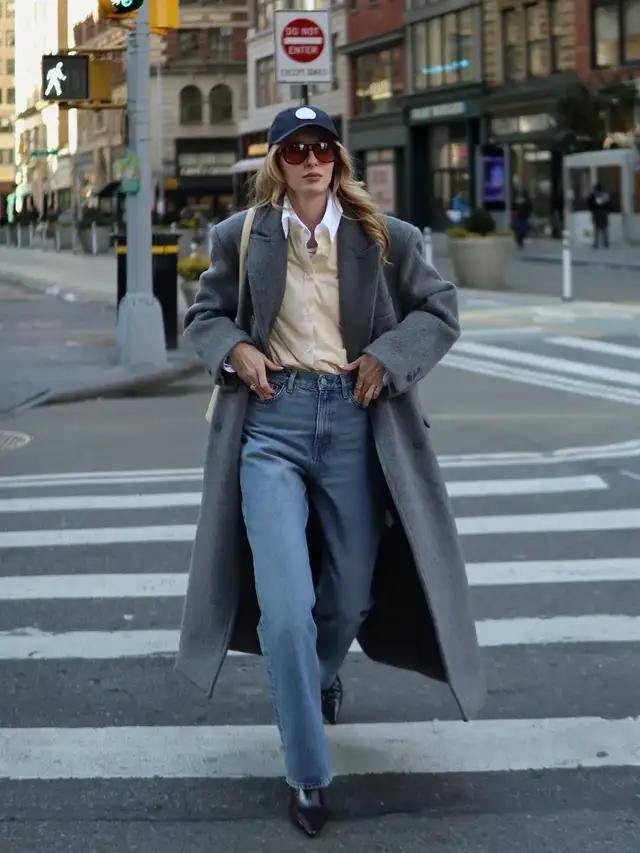 今冬“大衣＋阔腿裤”最火！这么穿美爆了，高级又好看 (图5)