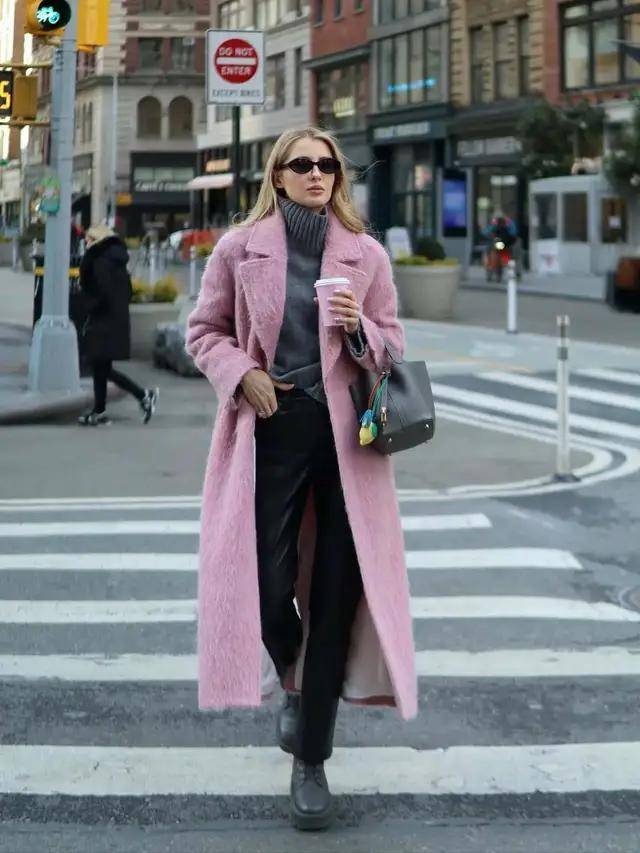 今冬“大衣＋阔腿裤”最火！这么穿美爆了，高级又好看 (图13)