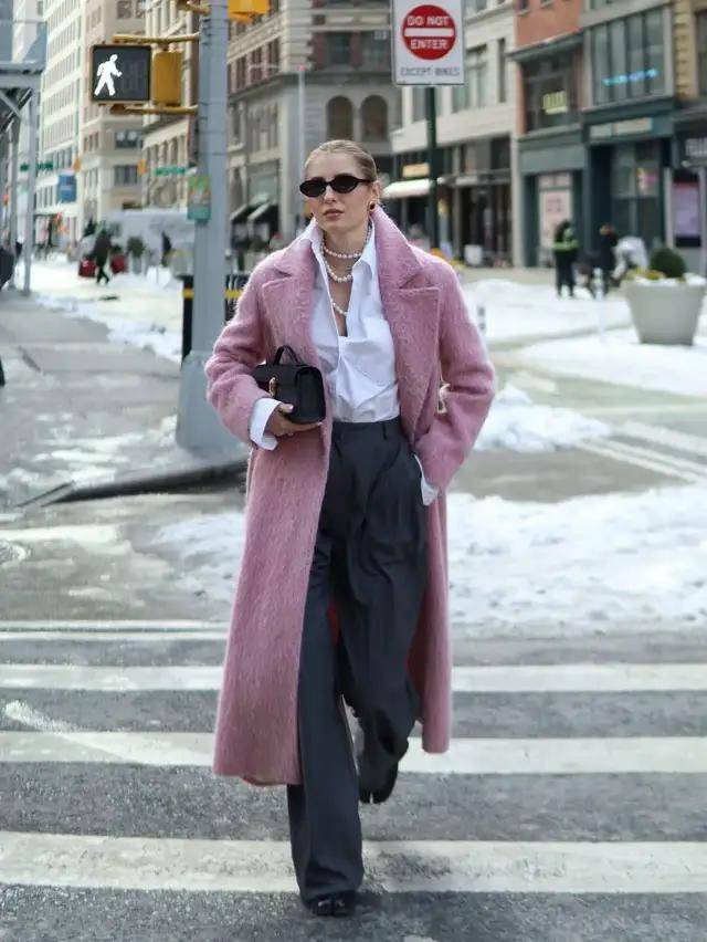 今冬“大衣＋阔腿裤”最火！这么穿美爆了，高级又好看 (图14)