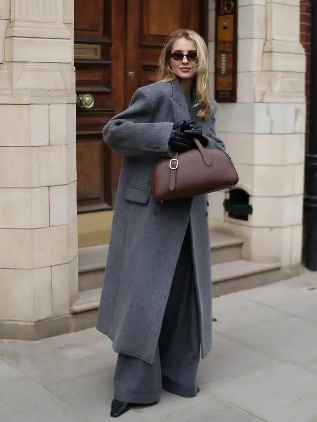 今冬“大衣＋阔腿裤”最火！这么穿美爆了，高级又好看 (图27)