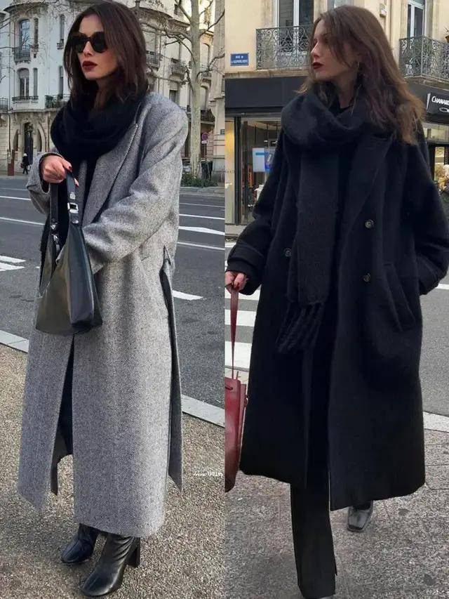 今冬“大衣＋阔腿裤”最火！这么穿美爆了，高级又好看 (图23)