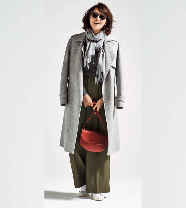 难怪都在穿“大衣+阔腿裤”，简约日常，一种搭配能穿出N种时髦 (图4)