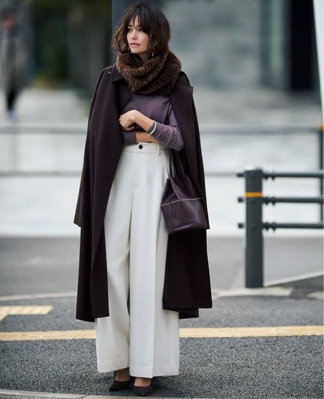 难怪都在穿“大衣+阔腿裤”，简约日常，一种搭配能穿出N种时髦 (图10)