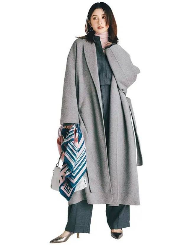 难怪都在穿“大衣+阔腿裤”，简约日常，一种搭配能穿出N种时髦 (图7)